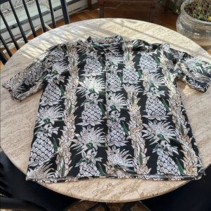 Original Hawaiian Tropical Pineapple Print Shirt